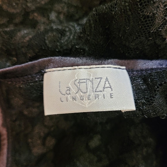 La Senza Vintage Lingerie Black Lace Zip Up Romper - Size XS - Picture 7 of 7